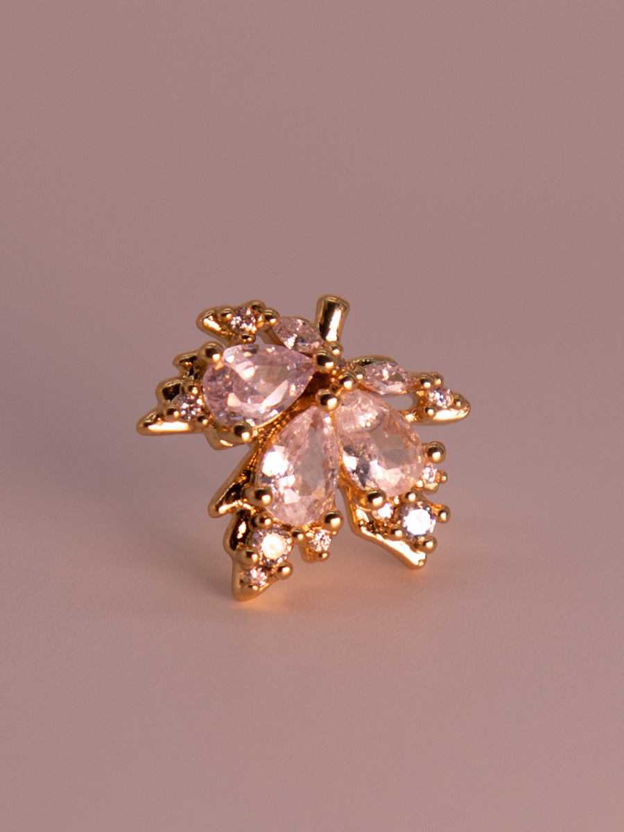 Attentionme®Swarovski White Maple Leaves Earrings Fashion Thanksgiving Jewelry Gifts-Attentionme