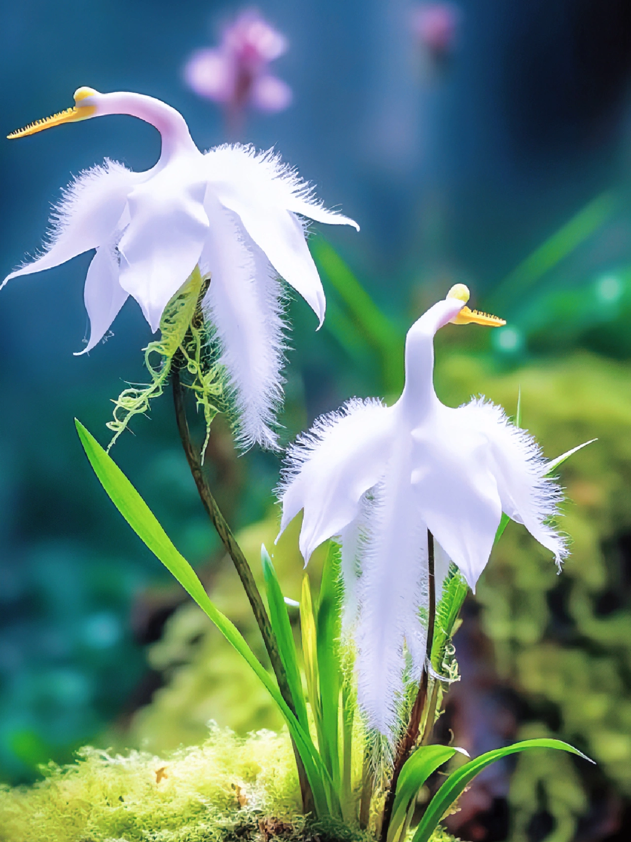 White Egret Orchid (Habenaria Radiata) pigeon Flower Seeds
