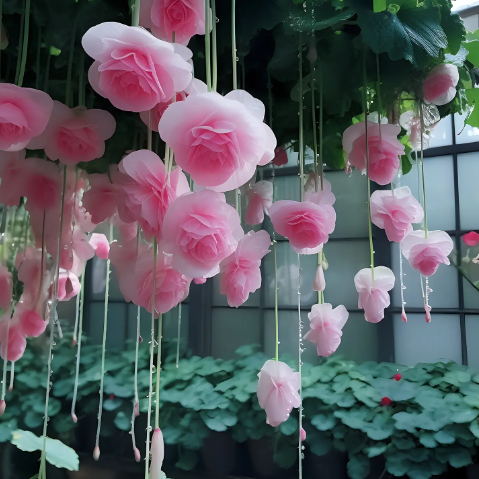 🥀Drooping Branches And Flowers - Begonia Flowers