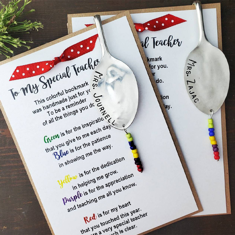 Personalized Appreciation Teacher Bookmark Gift
