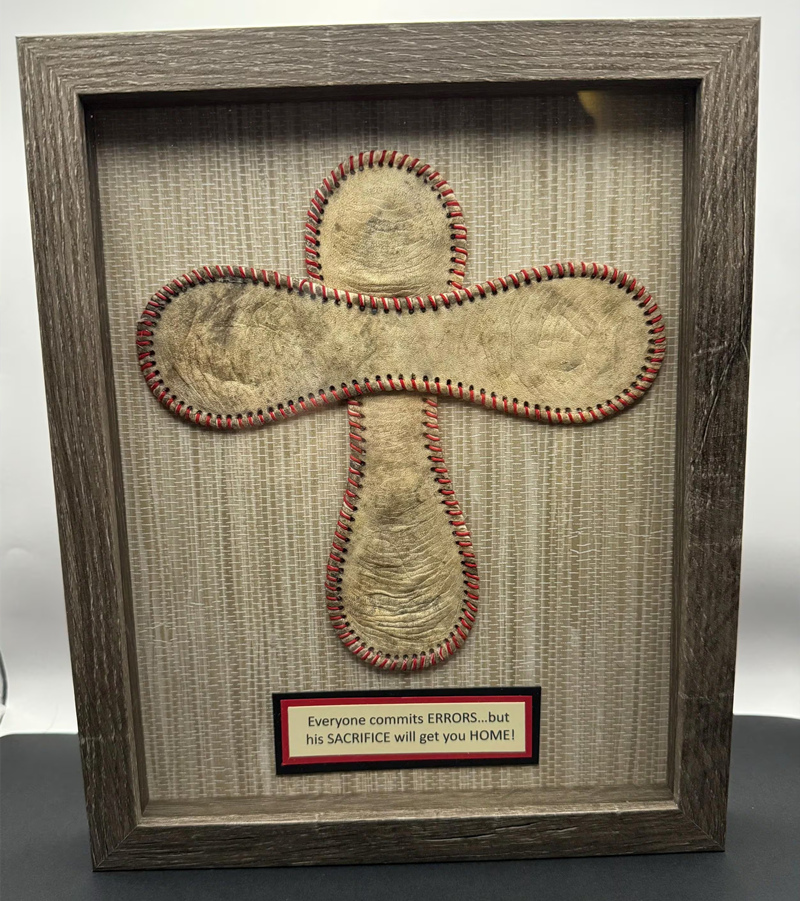 Shadow Box - Baseball Cross