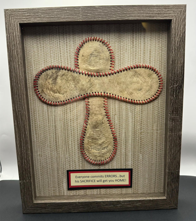 Shadow Box - Baseball Cross