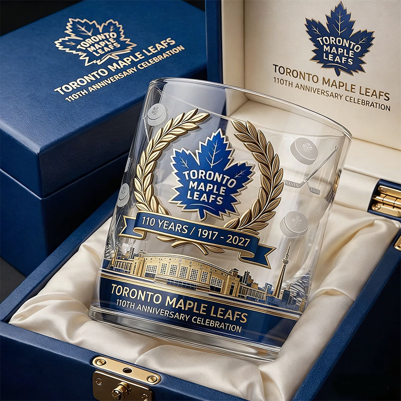 Maple Leafs 110th Anniversary Glass