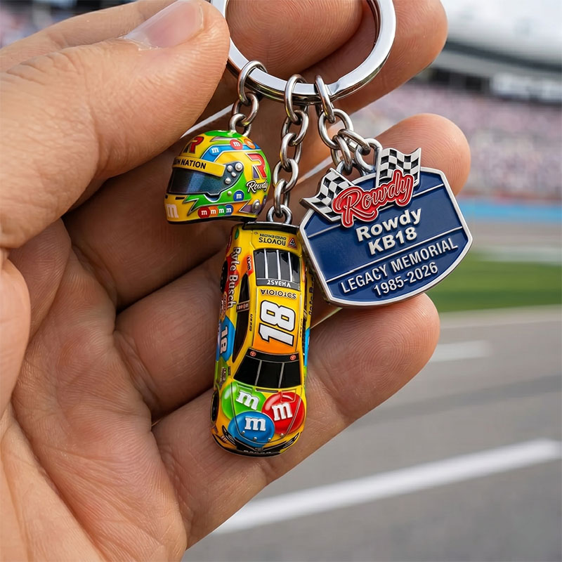 Kyle Busch Legacy Memorial No. 18 Camry Keychain