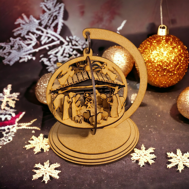 3D Christmas Nativity Scene