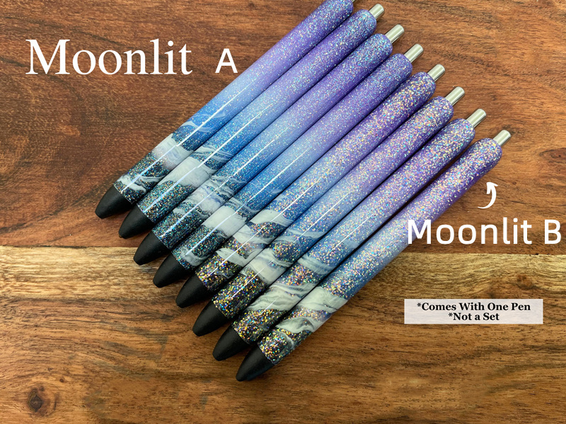 Rainbow Ombre Glitter Beach Pens