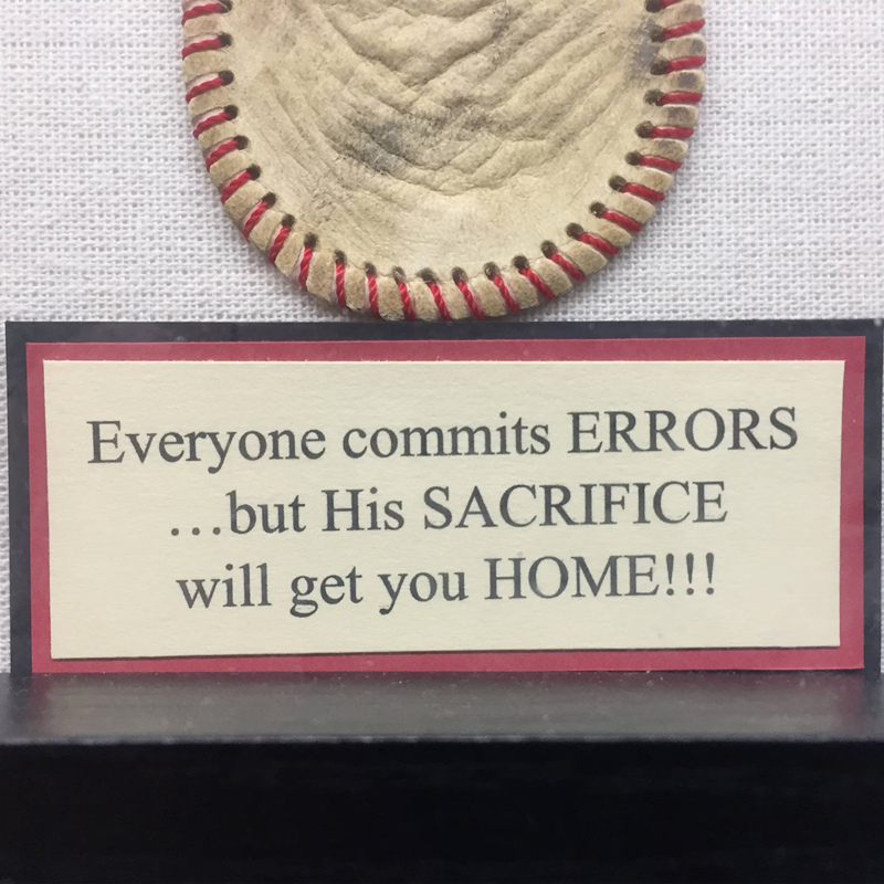 Shadow Box - Baseball Cross