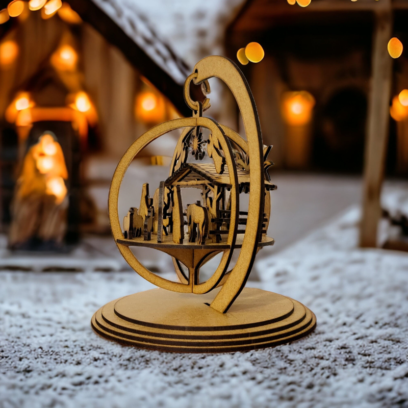 3D Christmas Nativity Scene