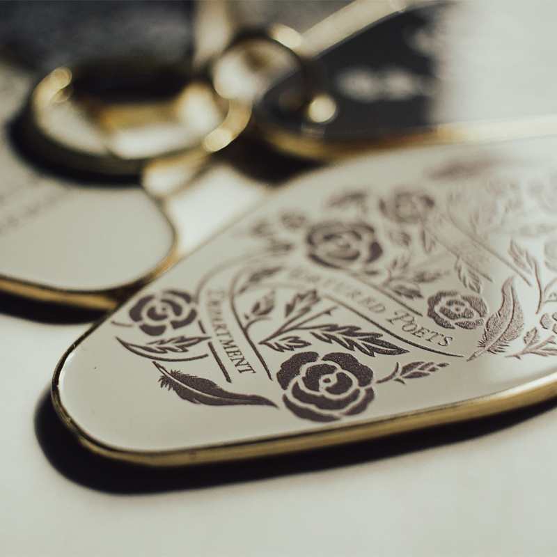 The Tortured Poets Department Vintage Motel Metal Keychain