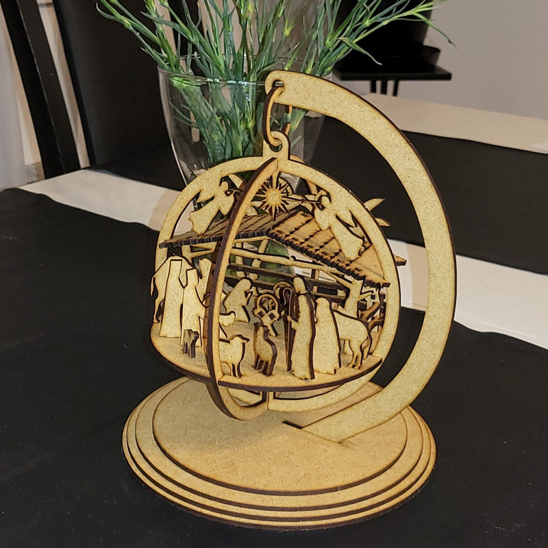 3D Christmas Nativity Scene