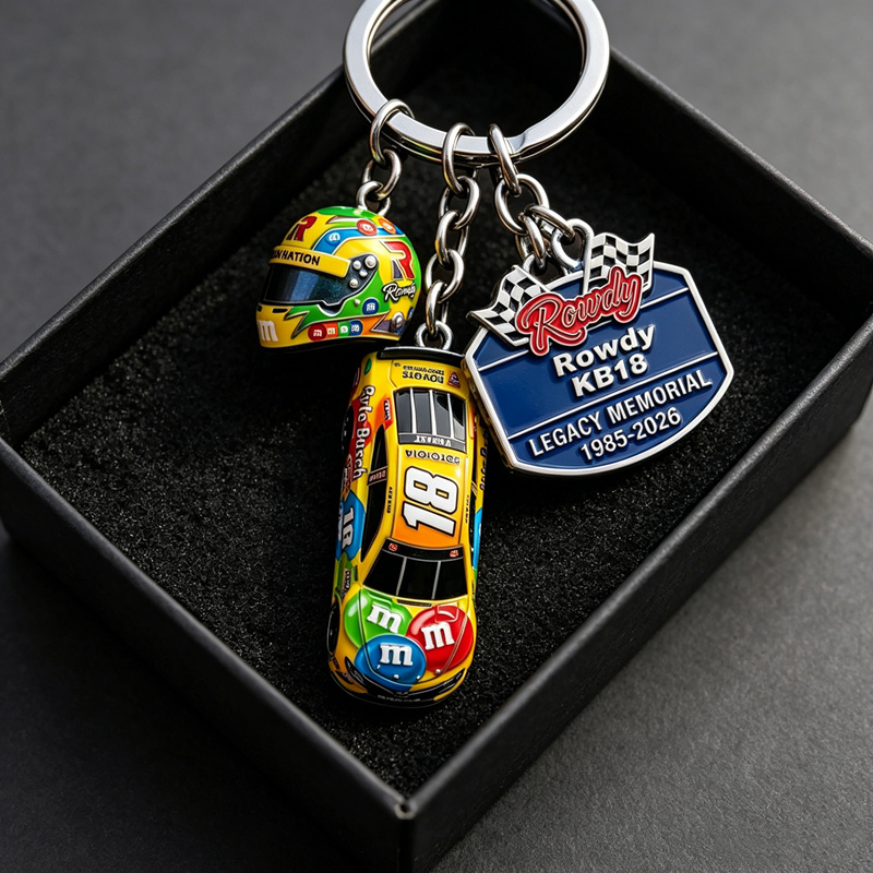 Kyle Busch Legacy Memorial No. 18 Camry Keychain