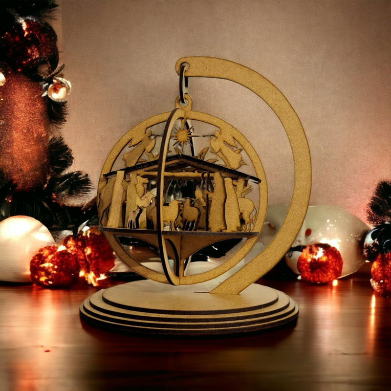 3D Christmas Nativity Scene