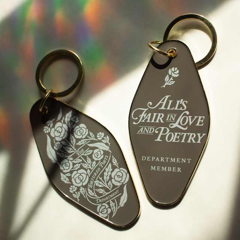 The Tortured Poets Department Vintage Motel Metal Keychain