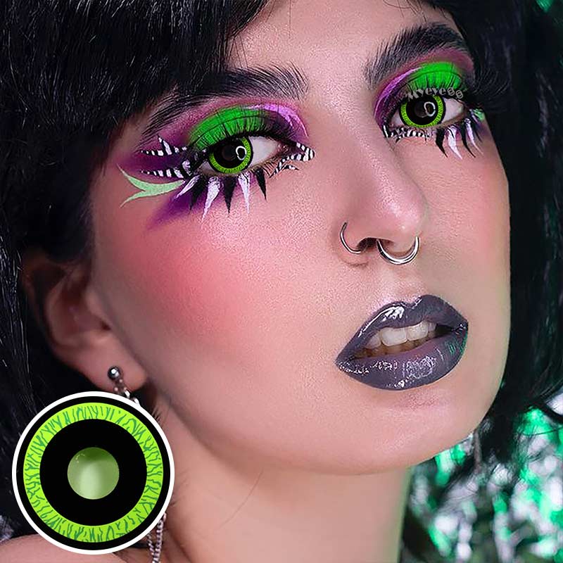 MYEYEBB Nebulos Green Cosplay Farbig Kontaktlinsen - image 5