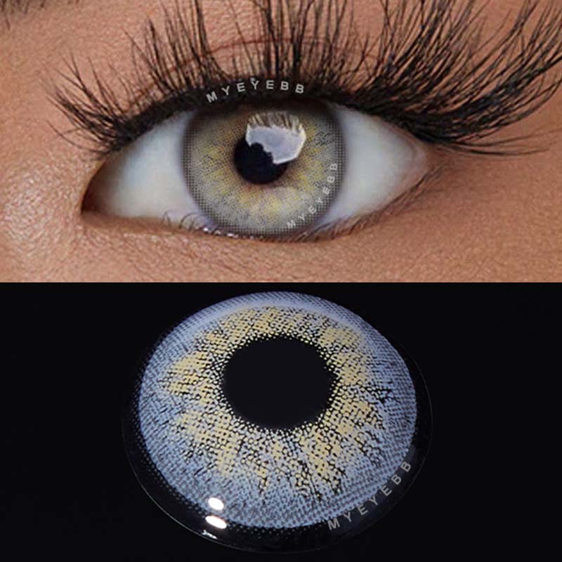MYEYEBB Russian Girl Grey Prescription Colored Contact Lenses - image 6
