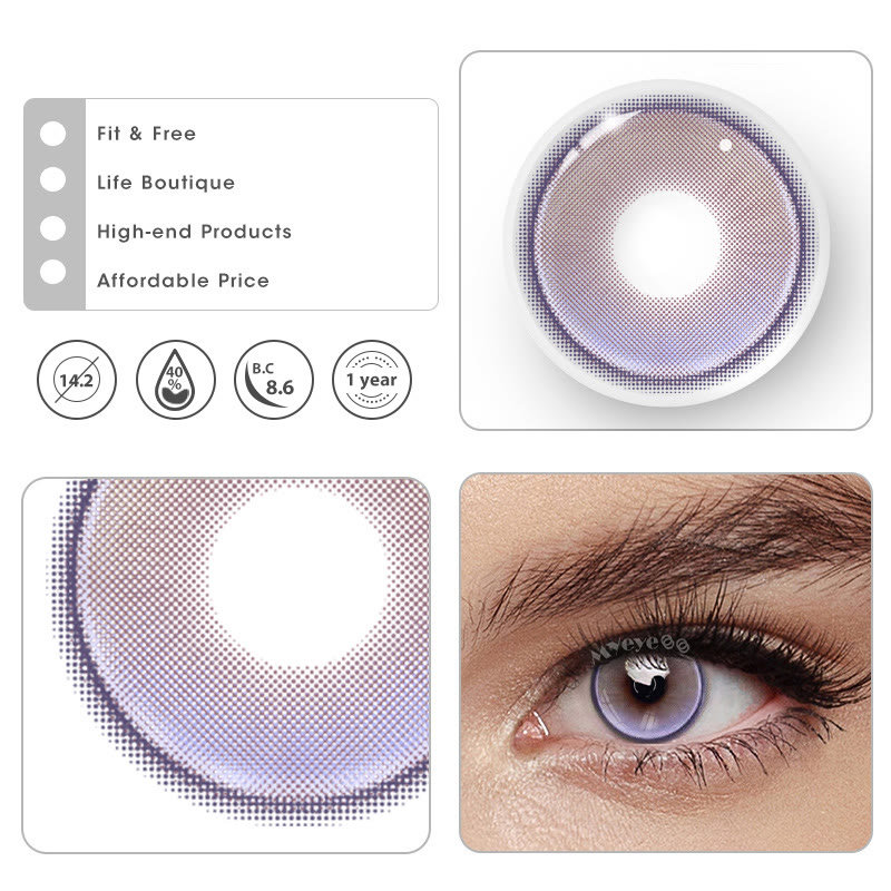 MYEYEBB Future World Violet Prescription Farbige Kontaktlinsen mit Ihrer Stärke - image 4