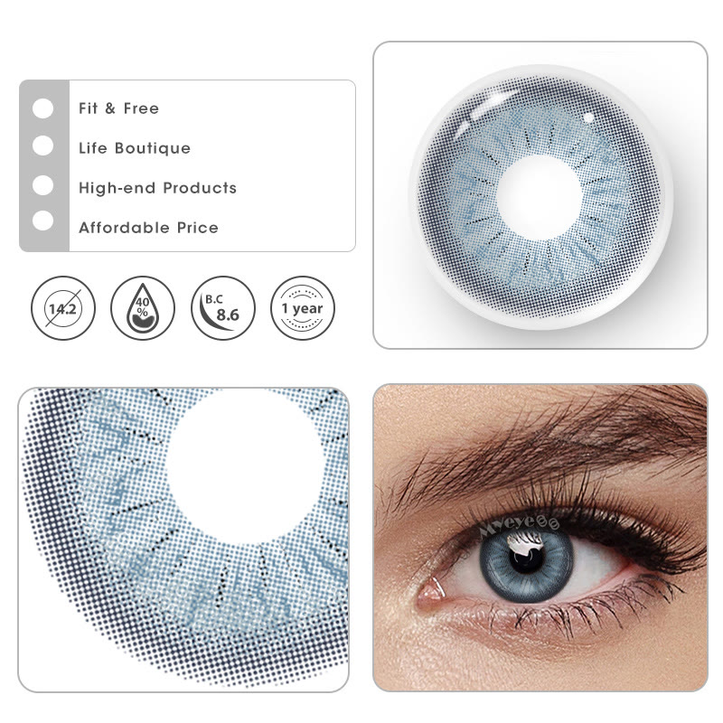 MYEYEBB Neo Sunflower Blue Prescription Farbkontaktlinsen - image 5