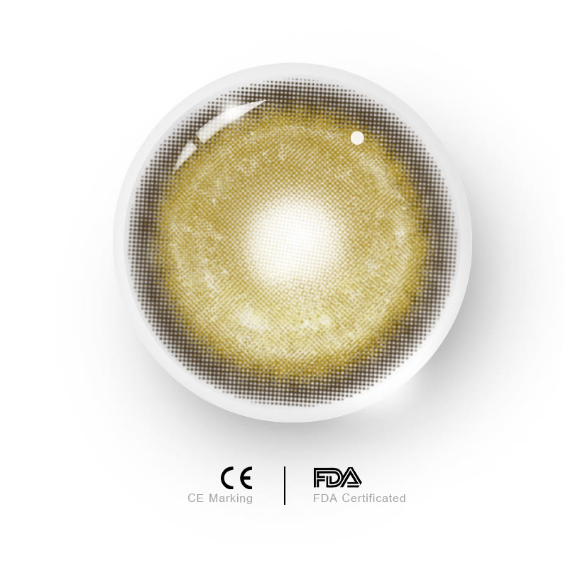 MYEYEBB Cyber Gold Braune Cosplay-Kontaktlinsen mit Sehstärke - image 12