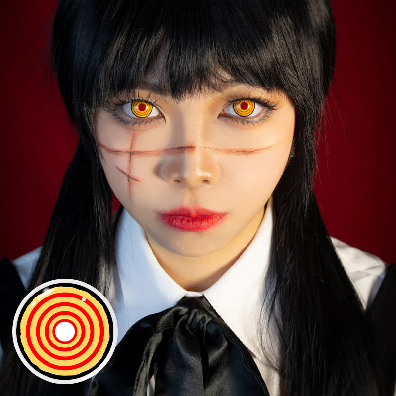MYEYEBB Chainsaw Man Gelbe Ringe Cosplay Farbige Kontaktlinsen - image 2