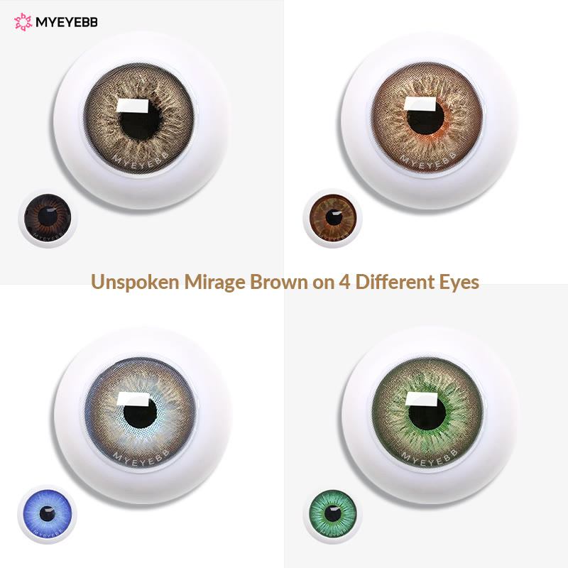 MYEYEBB Unspoken Mirage Brown Prescription Farbige Kontaktlinsen - image 9