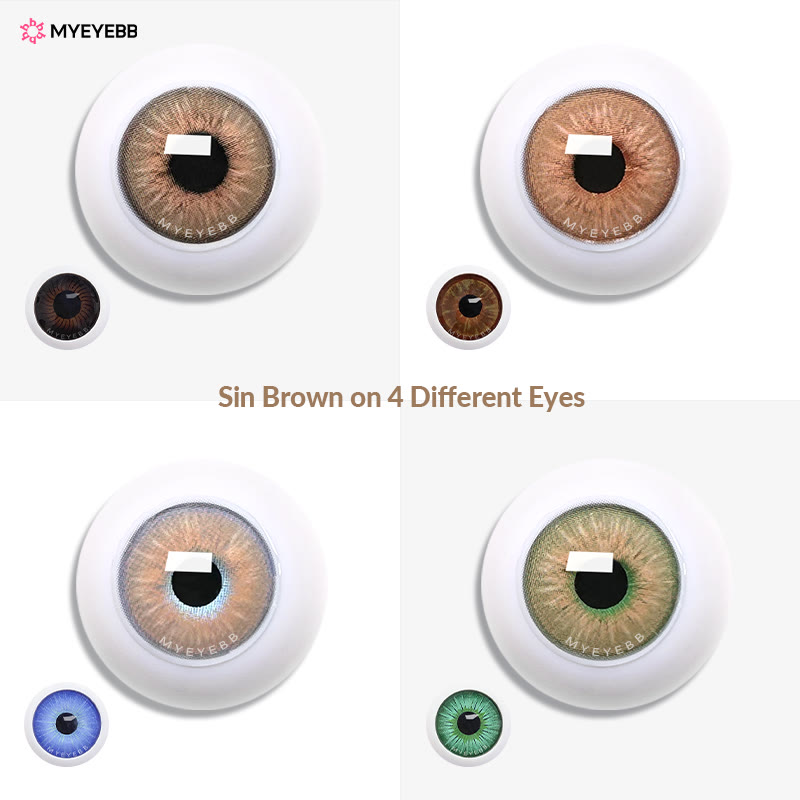 MYEYEBB Sin Brown verschreibungspflichtige farbige Kontaktlinsen - image 8