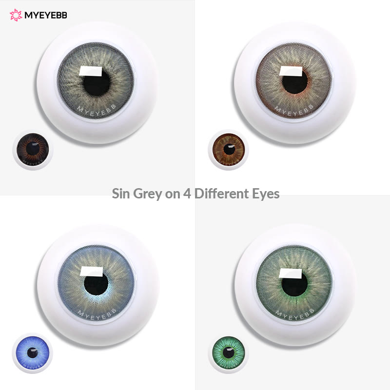 MYEYEBB Sin Grey Kontaktlinsen mit Rezept in Grau - image 5