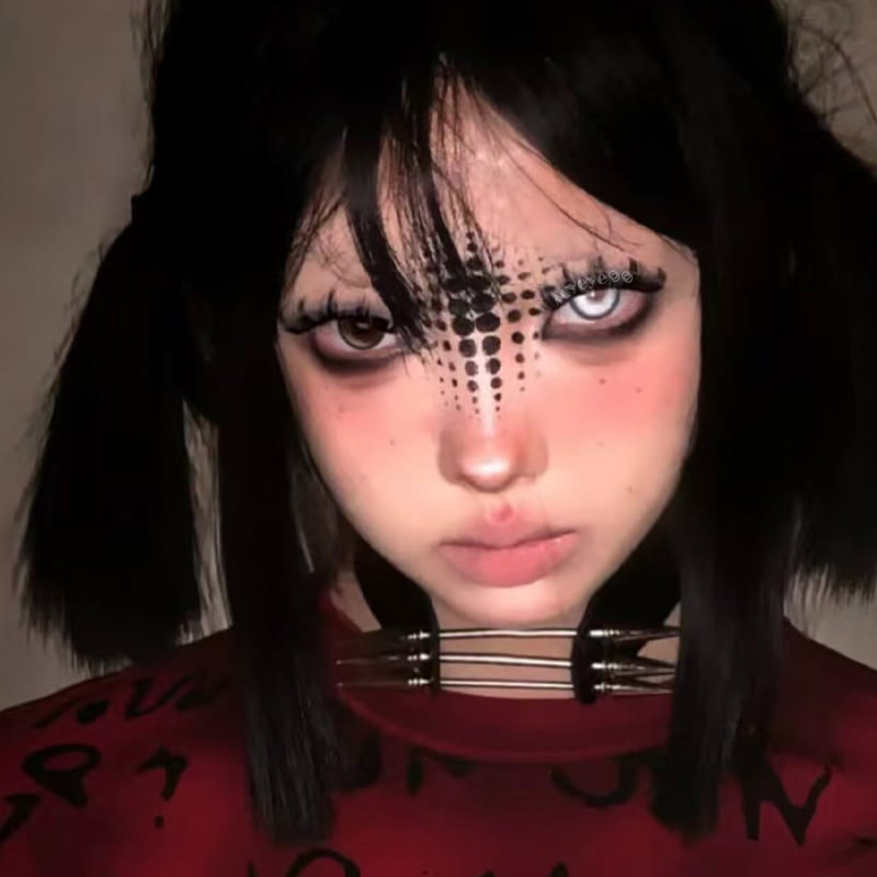 MYEYEBB Cyber Grey Cosplay Farbige Kontaktlinsen mit Sehstärke - image 11