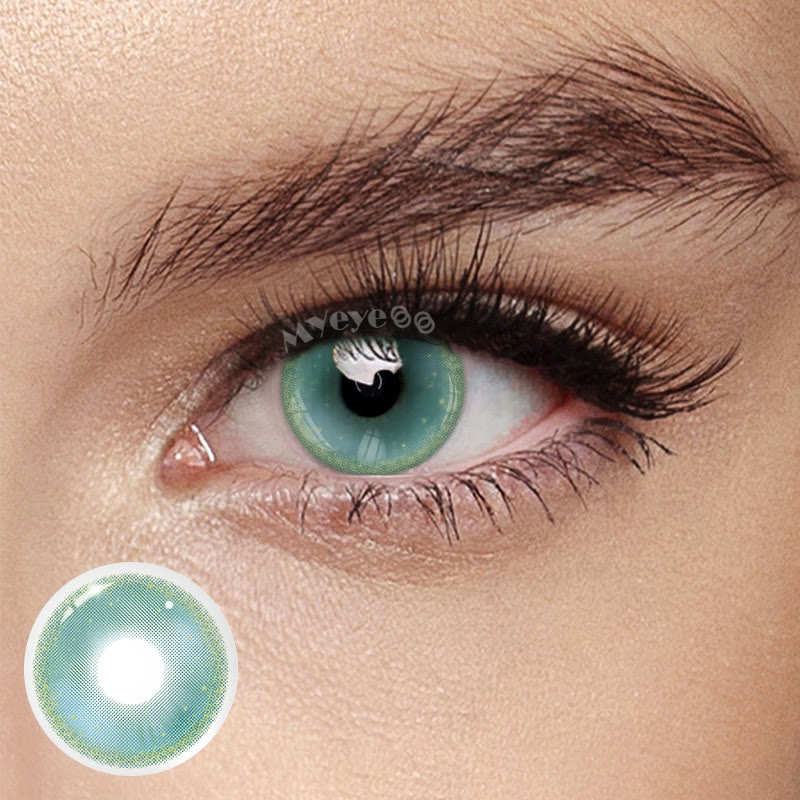 MYEYEBB Lunar Glitter Green Farbige Kontaktlinsen mit Sehstärke - image 10