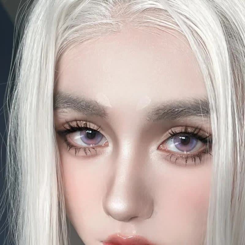 MYEYEBB Lunar Glitzer Violett Farbige Kontaktlinsen mit Sehstärke - image 3