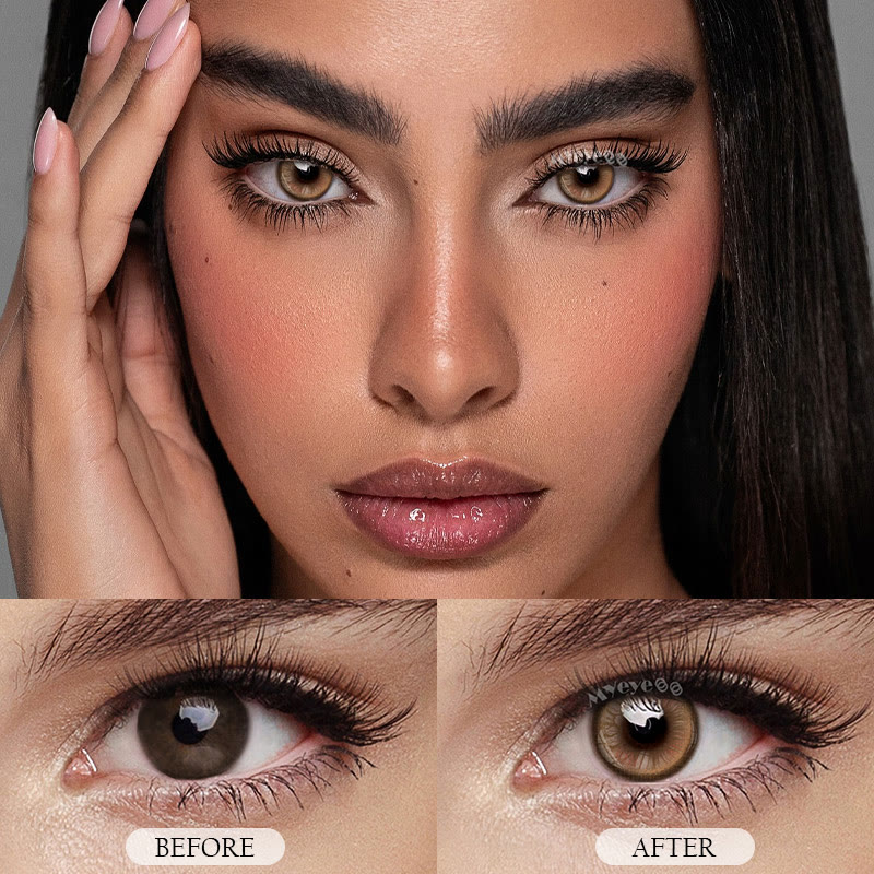 MYEYEBB Viva Brown Farbige Kontaktlinsen mit Sehstärke - image 3