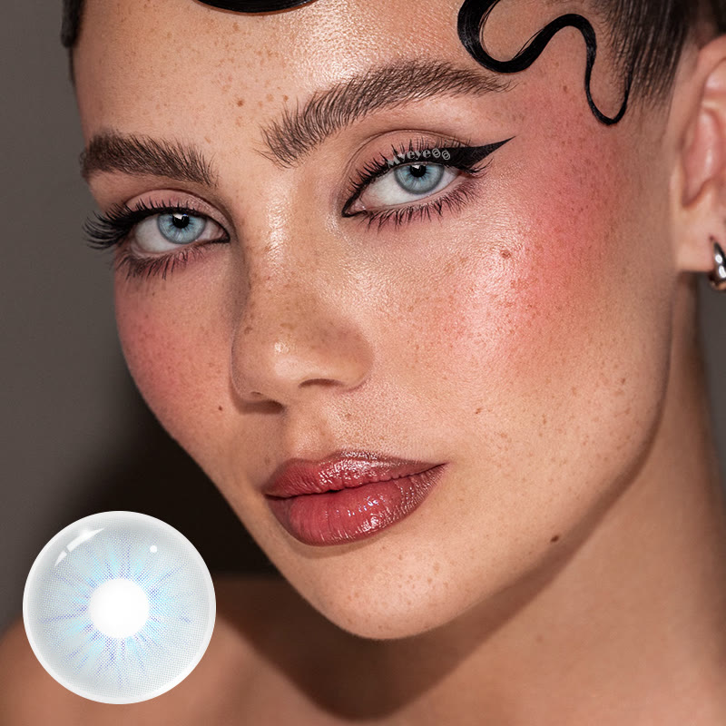 MYEYEBB Starlens Graue farbige Kontaktlinsen mit Sehstärke - image 2