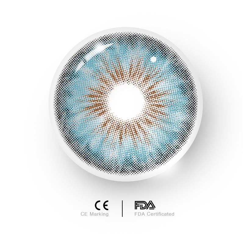 MYEYEBB Halo Iris Blaue farbige Kontaktlinsen - image 7