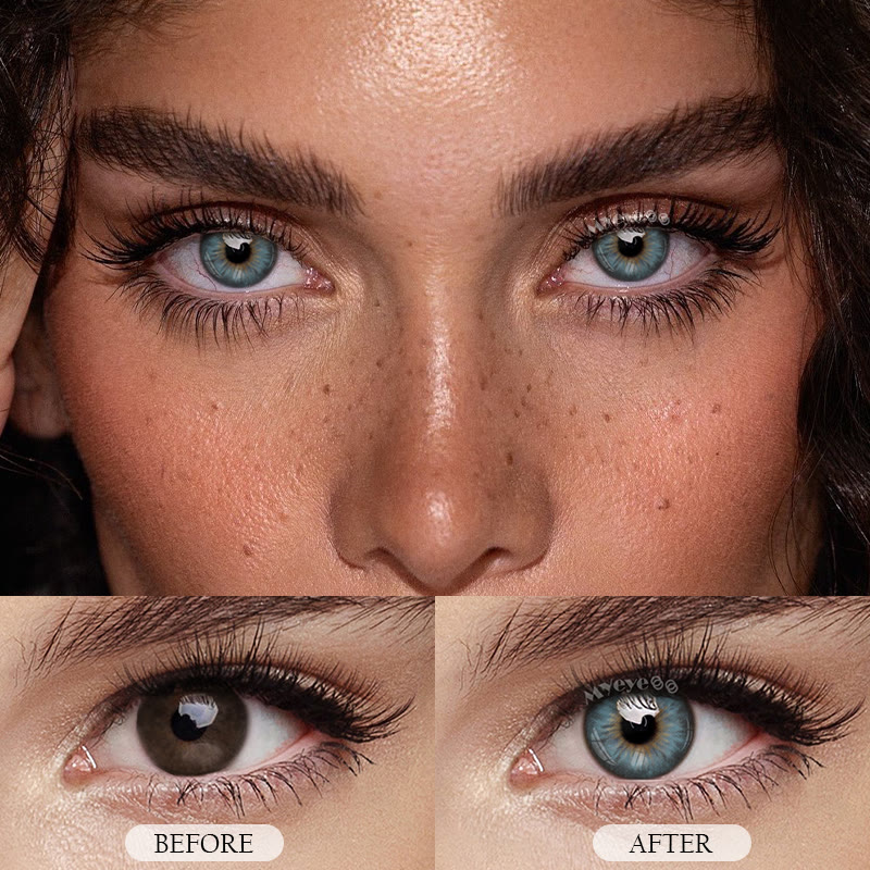 MYEYEBB Tiny Iris Blaue farbige Kontaktlinsen mit kleiner Pupille - image 3