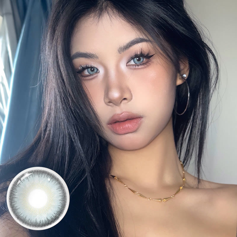 MYEYEBB Nocturne Blue Farbige Kontaktlinsen mit Sehstärke 丨 6 Monate - image 2