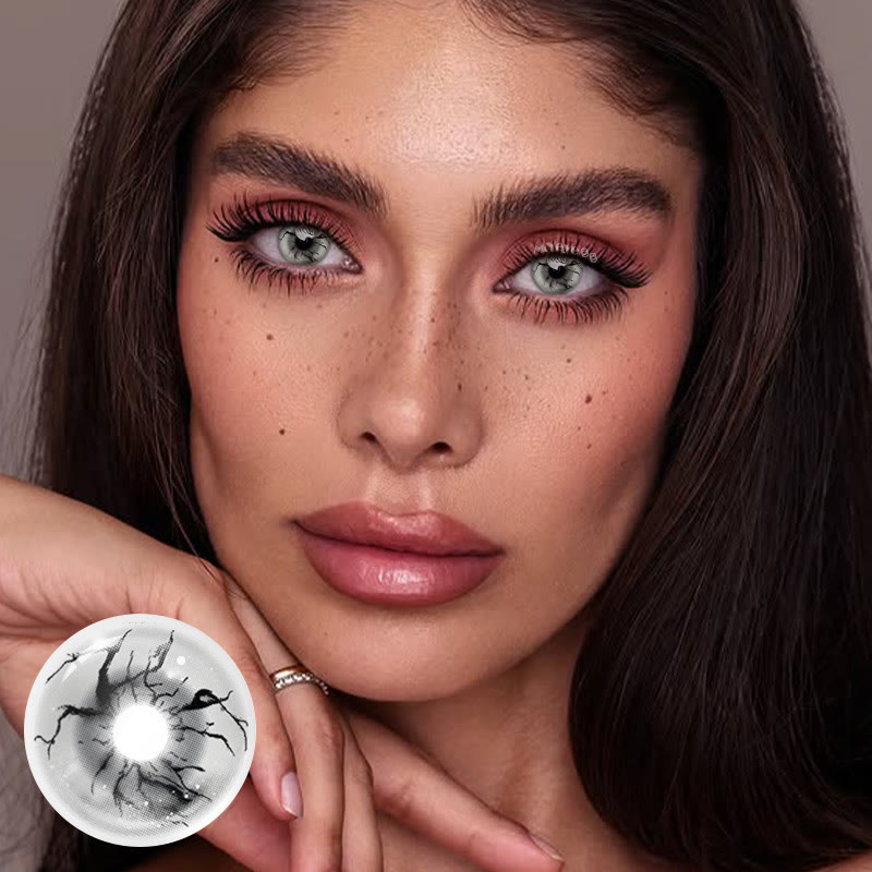 MYEYEBB Ghoul's Veins Weiße Cosplay Farbige Kontaktlinsen für 1 Tag - image 6