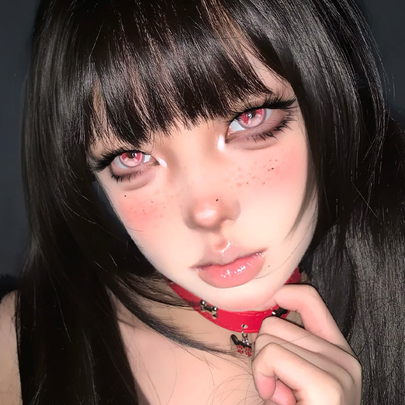 MYEYEBB Stitch Button Pink Cosplay Farbige Kontaktlinsen für 1 Tag - image 4