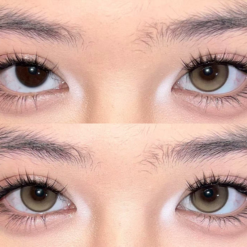 MYEYEBB Zitronenbraune farbige Kontaktlinsen mit Sehstärke - image 3