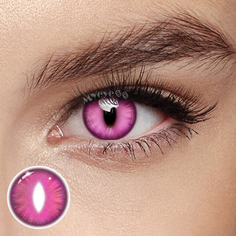 MYEYEBB Dragon Eye Violet Cosplay Farbige Kontaktlinsen für 1 Tag - Drachenauge Violett (1 Tag) - 0,00 - OD_DY01_VT - image 1