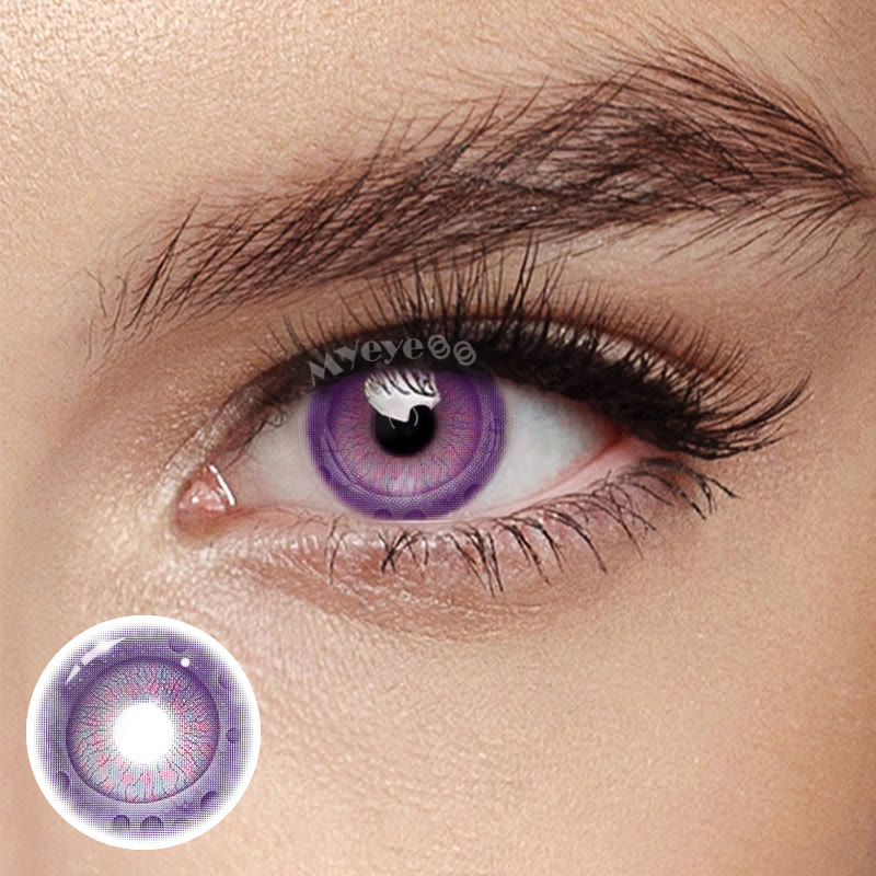 MYEYEBB Mythic Eye Violet Cosplay Farbige Kontaktlinsen für 1 Tag - Mythisches Auge Violett (1 Tag) - 0,00 - OD_DYNew1_VT - image 1
