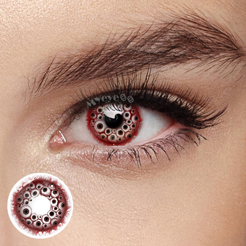 MYEYEBB Inferno Eyes Rote Cosplay Farbige Kontaktlinsen für 1 Tag - Inferno Eyes Red (1 Tag) - 0,00 - OD_NinaB01 - image 1