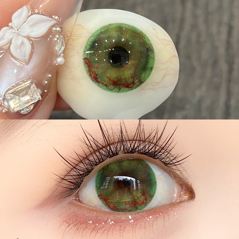 MYEYEBB Venom Realm Grüne Cosplay Farbige Kontaktlinsen für 1 Tag - image 4