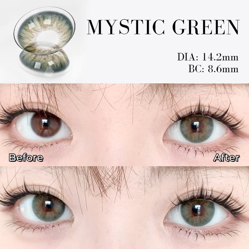 MYEYEBB Mystic Green Farbige Kontaktlinsen mit Sehstärke - image 2