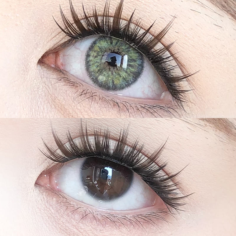 MYEYEBB Petite Iris Graugrüne Farbige Kontaktlinsen mit Sehstärke - image 2