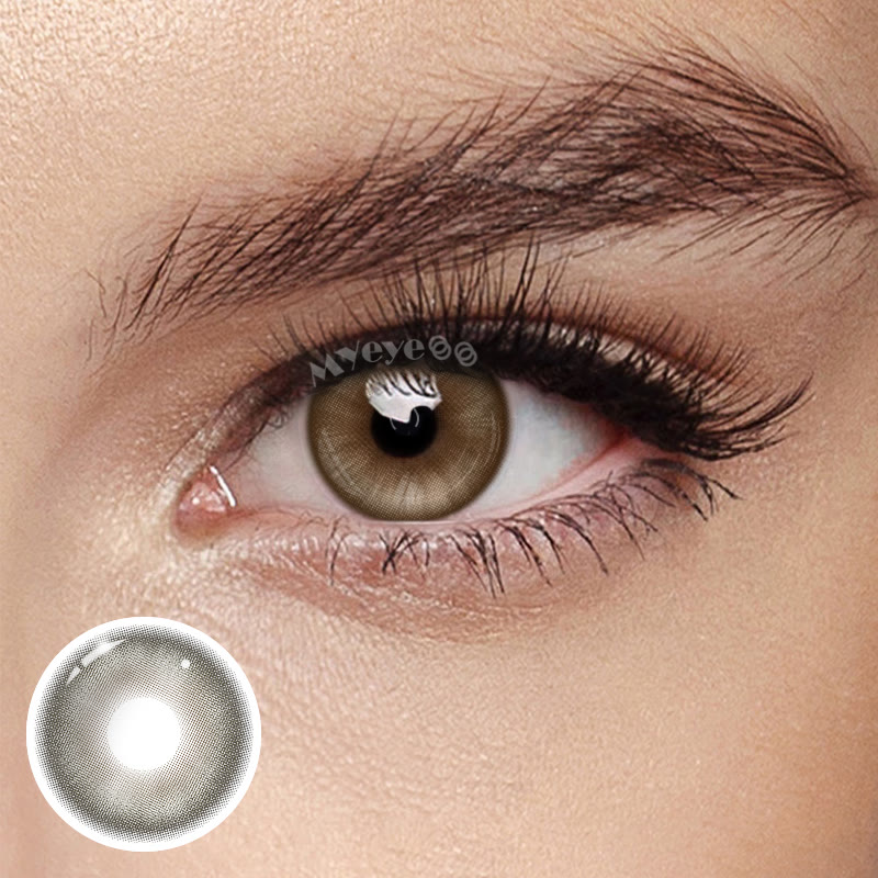 MYEYEBB Lunar Grey Farbige Kontaktlinsen - Mondgrau - 0,00 - FD88-5 - image 1