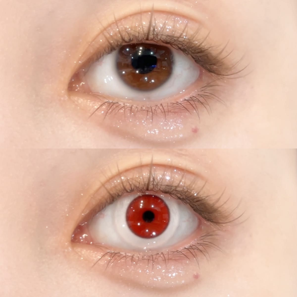 MYEYEBB Porzellanpuppe Rote Cosplay Farbige Kontaktlinsen - image 2