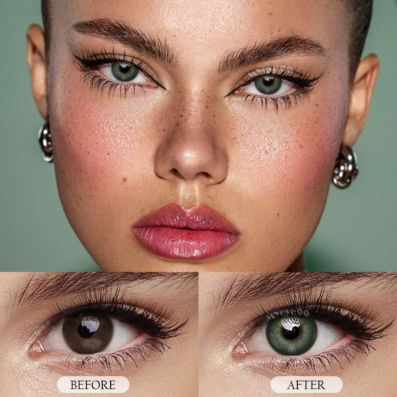 MYEYEBB Dolly Green Farbige Kontaktlinsen mit Sehstärke - image 3