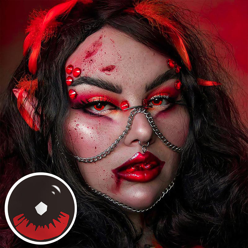 MYEYEBB Blind Kamado Tanjirou Prescription Cosplay Farbige Kontaktlinsen - image 5