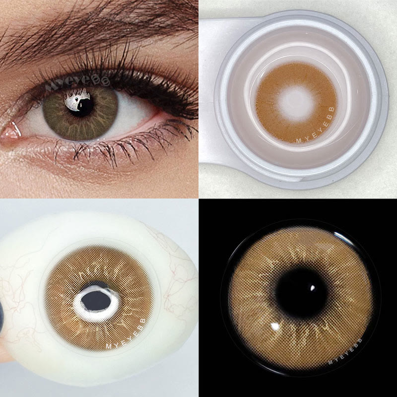 MYEYEBB Eros Brown Prescription Colored Contact Lenses - image 5