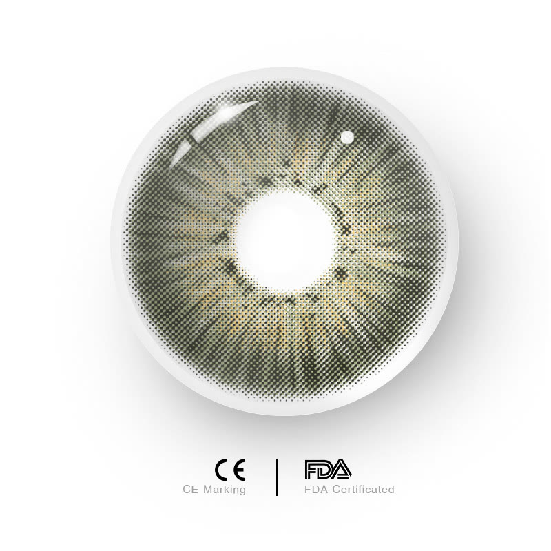 MYEYEBB New York III Dunkelgrüne farbige Kontaktlinsen mit Sehstärke - image 5