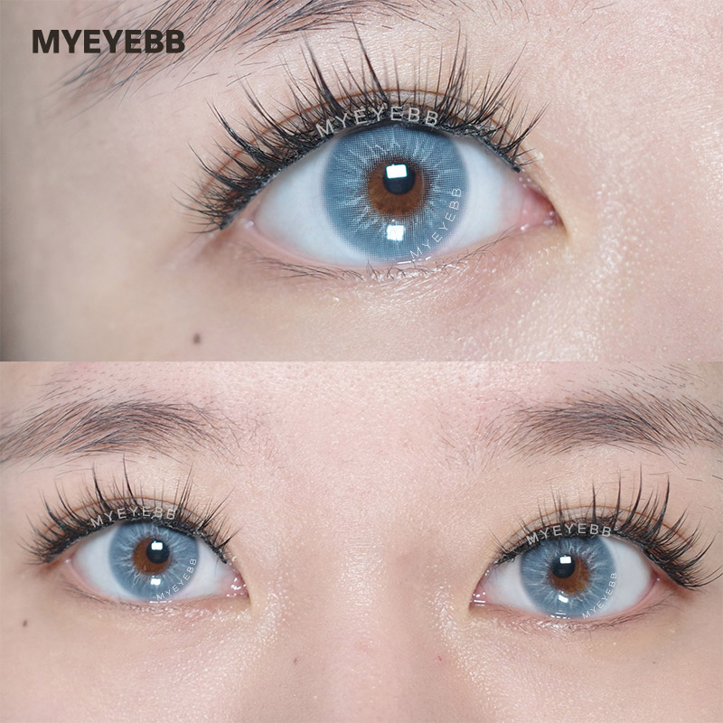 MYEYEBB Eros Blue Prescription Farbige Kontaktlinsen mit Sehstärke - image 4